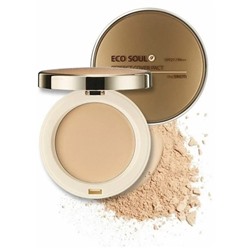 Пудра компактная 21 тон Eco Soul Perfect Cover Pact 21 Light Beige, 11 гр