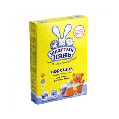 Ушастый нянь  Порошок д/руч. и маш. стирки 400гр 1011