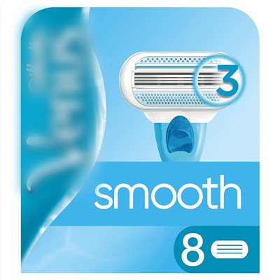 Кассеты для бритвы Dʤɪˈlett ВИНУС Smooth (8 шт.) (Оригинал)