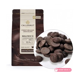 Шоколад темный MALCHOC-D без сахара Barry Callebaut (53,9%) / упаковка 1 кг