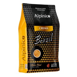 Кофе Alpinico Crema Brazil 100% арабика в зернах 1кг