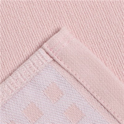 Полотенце махровое LoveLife "Square" 30х60 см, цвет бледно-розовый, 100% хлопок, 380 гр/м2