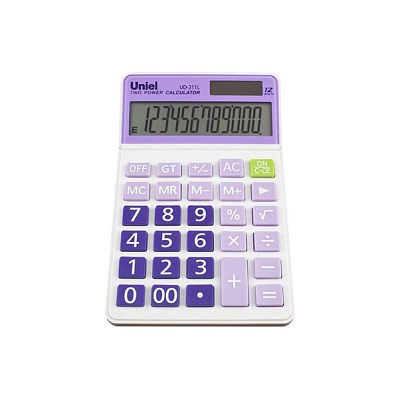 Калькулятор Uniel UD-211L лиловый