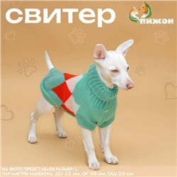 Свитер "Весеннее настроение",  2XL (ДС 34, ОШ 34, ОГ 32-51 см)