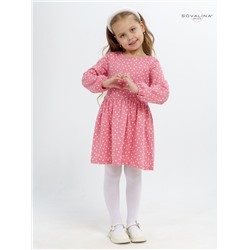 Платье Моана мелкие сердечки 116/розовое/100% хлопок