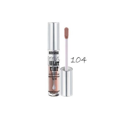 ЛВ Жидкие матовые тени для век Matt tint waterproof 12H № 104 прохладный темно-серый