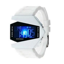 Led Watch - часы Skmei "Истребитель" наручные белые