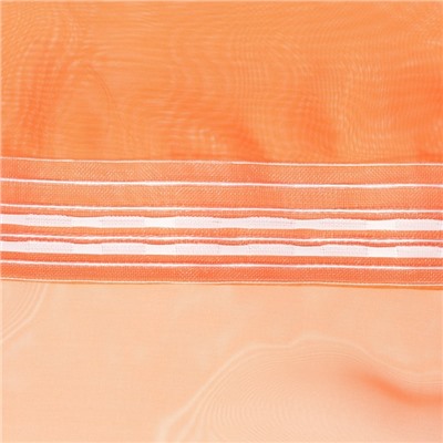 Тюль Этель 135×150 см, цвет терракотовый, вуаль, 100% п/э