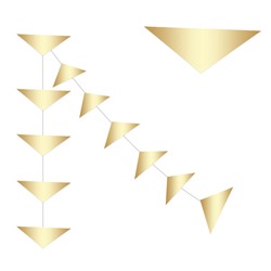 Гирлянда "Треугольники" Золото 2 м