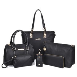 Комплект сумок из 6 предметов, арт А68, цвет:чёрный ОЦ