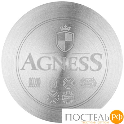 914-051 ТУРКА AGNESS MIDNIGHT С ИНДУКЦИОННЫМ ДНОМ, НЕРЖ. СТАЛЬ, 600 МЛ, 9Х9.5 СМ