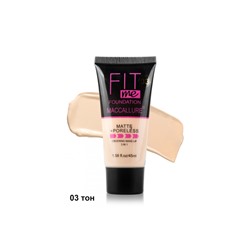 Maccallure тональный крем Fit me matte+poreless, тон 03