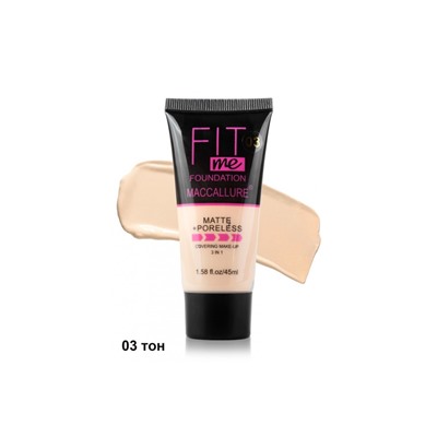 Maccallure тональный крем Fit me matte+poreless, тон 03