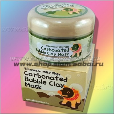 Пузырьковая глиняная маска для очищения лица Elizavecca Bubble Clay