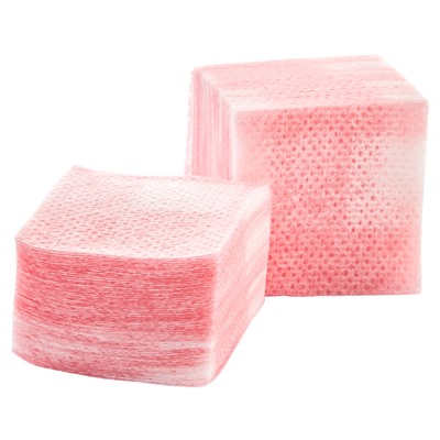 Салфетки безворсовые 4х4см, 750шт, 02 Розовые