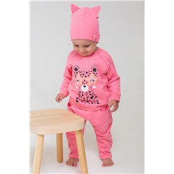 брюки для новорожденных  К 4916/клубничное суфле(леопардовый котенок)
