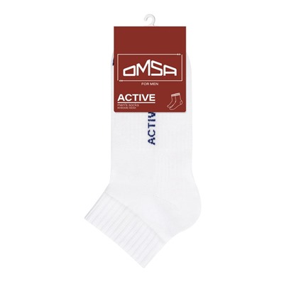 Носки мужские укороченные OMSA ACTIVE, размер 36-38, цвет bianco