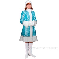 Новогодний костюм Снегурочка, бирюза