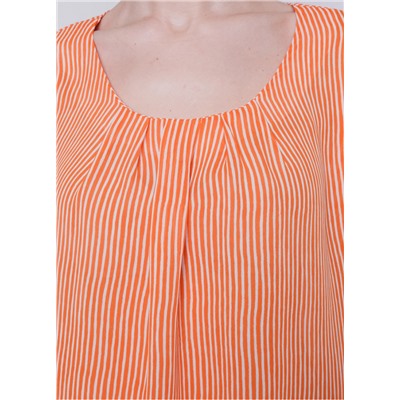 4523-49 блузка-топ женская оранжевая