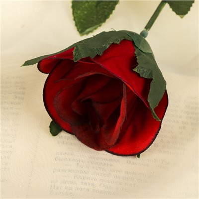Цветы искусственные "Роза" 63 см, d-5 см, красный