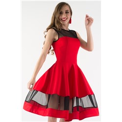 Платье Кармен (алый) Р11-909
