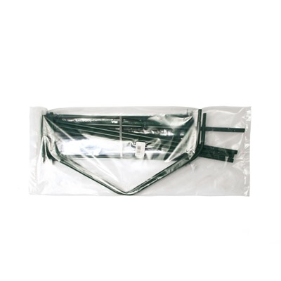 Парник-стеллаж, 3 полки, 110 × 65 × 22 см, металлический каркас d = 16 мм, чехол плёнка толщиной 100 мкм