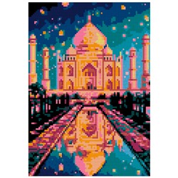 Набор для творчества Алмазная мозаика Ночной Тадж Махал 21*30 см Ам-076 LORI в Самаре