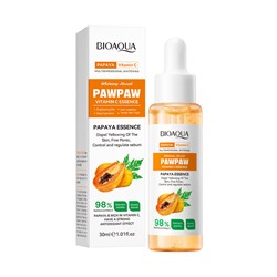 Отбеливающая сыворотка для лица с экстрактом папаи и витамином С Bioaqua Pawpaw Vitamin C Whitening Essence, 30 мл