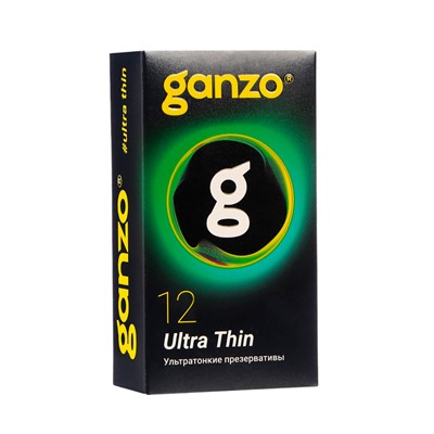 Презервативы Ganzo Ultra thin, ультра-тонкие, 12 шт.