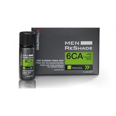 Gоldwell dualsenses for men reshade экспресс-корректор седины 6CA темный блондин 4х20 мл (д)