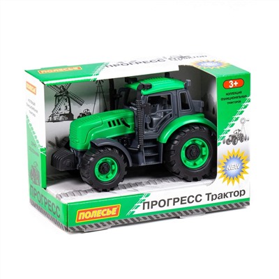 323016 Полесье Трактор "Прогресс" инерционный (зелёный) (в коробке)