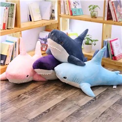 Мягкая игрушка подушка Акула цветная 100 см