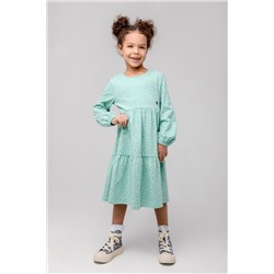 Платье  для девочки  КР 5770/мятный зеленый,крапинки к363
