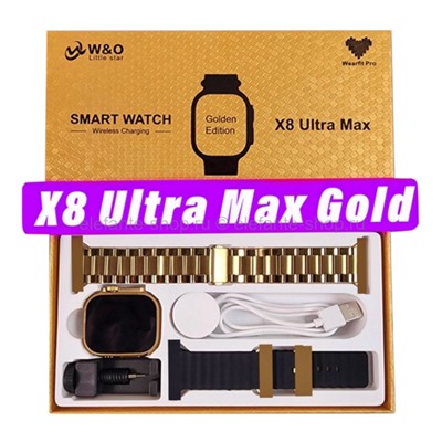 Умные фитнес часы X8 Ultra Max Golden (15)