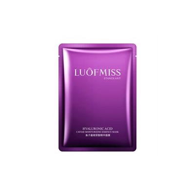 Тканевая маска для лица Luofmiss Hyaluronic Acid Caviar Mask с гиалуроновой кислотой и экстрактом икры