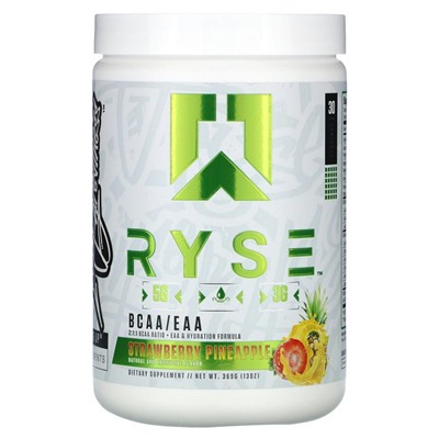 Ryse Supps, BCAA / EAA, клубничный и ананас, 369 г (13 унций)