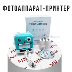 Фотоаппарат-принтер Children Digital Print Camera K-410 Green (MN)