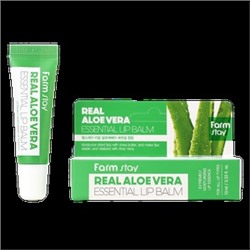 Бальзам для губ с алоэ FarmStay Real Aloe Vera Essential Lip Balm, 10ml