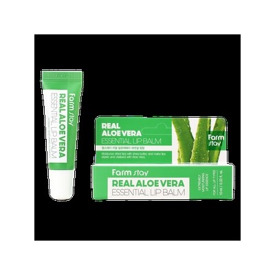 Бальзам для губ с алоэ FarmStay Real Aloe Vera Essential Lip Balm, 10ml