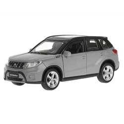 315126 Машина металл SUZUKI VITARA S 2015 МАТОВЫЙ 12 см, двер, баг, ин, серый, кор. Технопарк