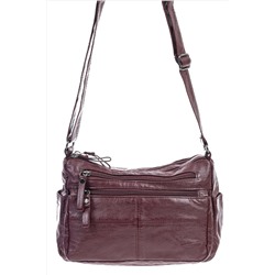 Женская классическая сумка из искусственной кожи, цвет бордо