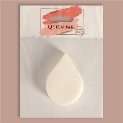 Спонж для макияжа «Плоская капля», 6 × 4,5 см, цвет МИКС