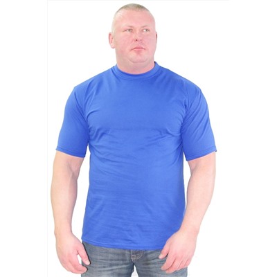 Футболка однотонная, 5xl (василек)