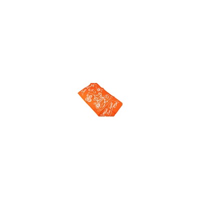Полотенце кухонное  Зефирное настроение Оранж классика 35*60 356040 QR в упаковке