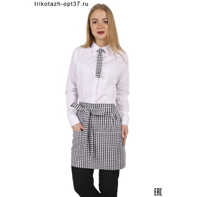 Рубашка женская белая для сотрудников ресторанов, баров, кафе