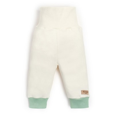 Костюм детский (свитшот, брюки) MINAKU, цвет зелёный/экрю, рост 62-68 см