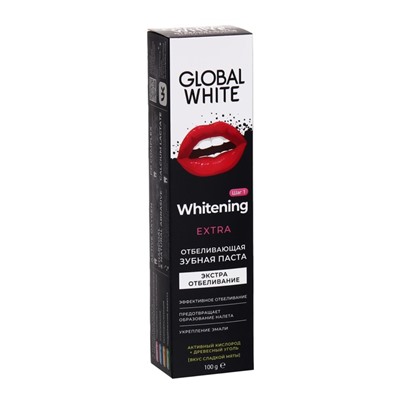 Зубная паста Global White Extra Whitening, отбеливающая, 100 г