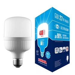 Лампа светодиодная матовая LED-M80-50W/4000K/E27/FR/NR белый свет