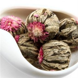 Связанный чай с цветком «Сочный персик»