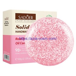 Мыло-шампунь Sadoer с экстрактом розы – разглаживающий (72386)
